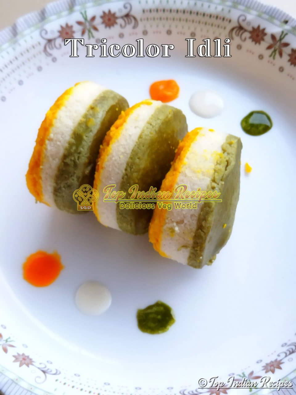 Tricolor Idli