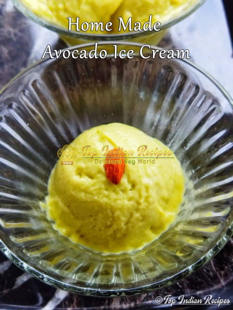 Home Made Avocado Ice Cream